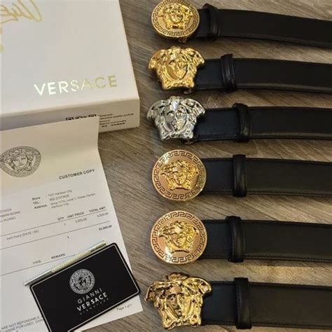 fake versace medusa belt|versace belt size chart.